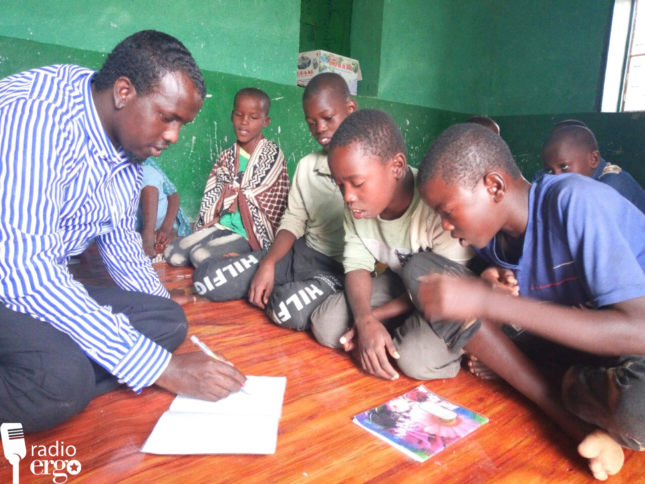 Somali street boys in Garowe enjoy school and good sleep